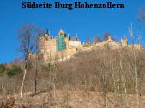 Südseite Burg Hohenzollern